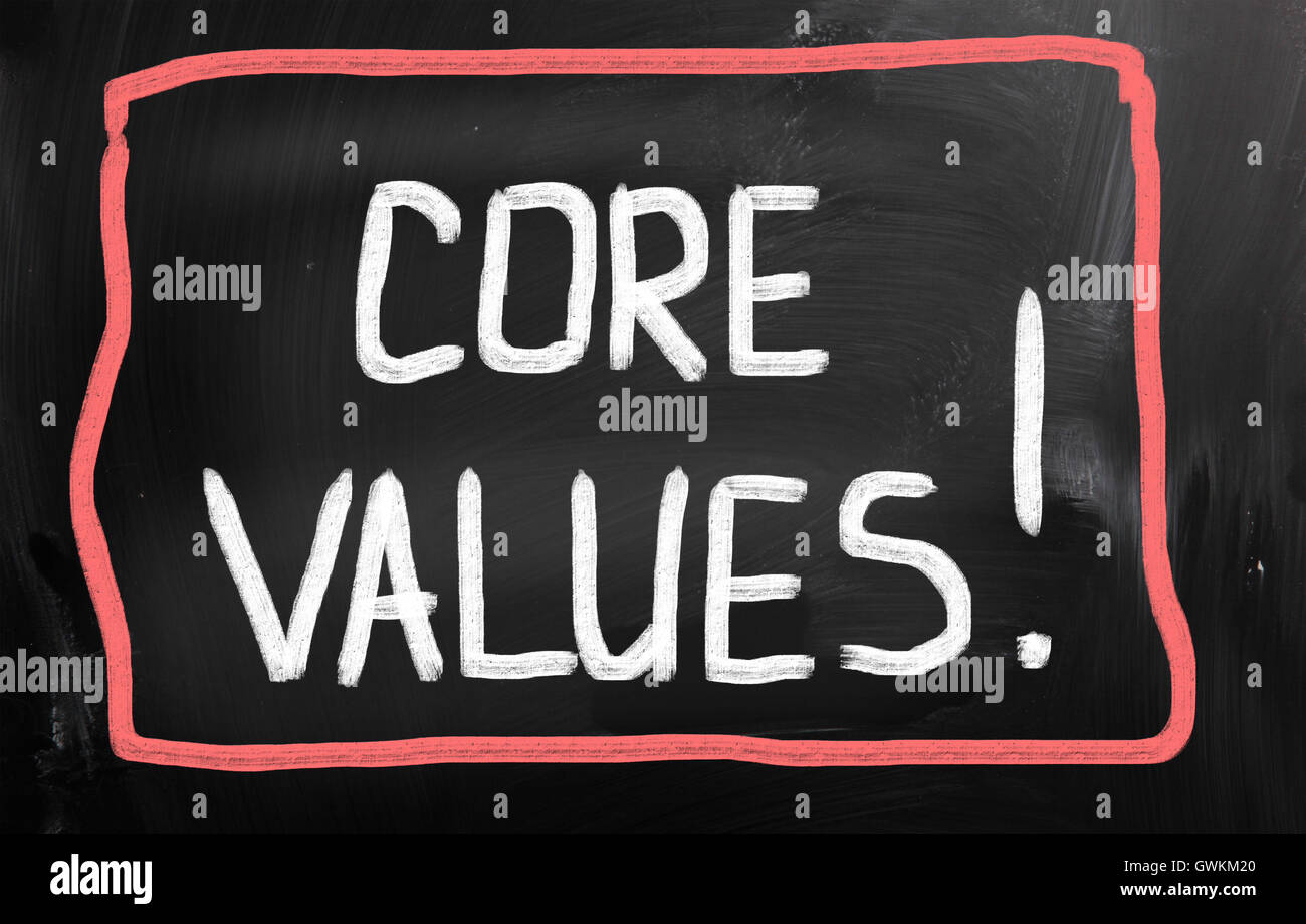 Core Values Concept Stock Photo - Alamy
