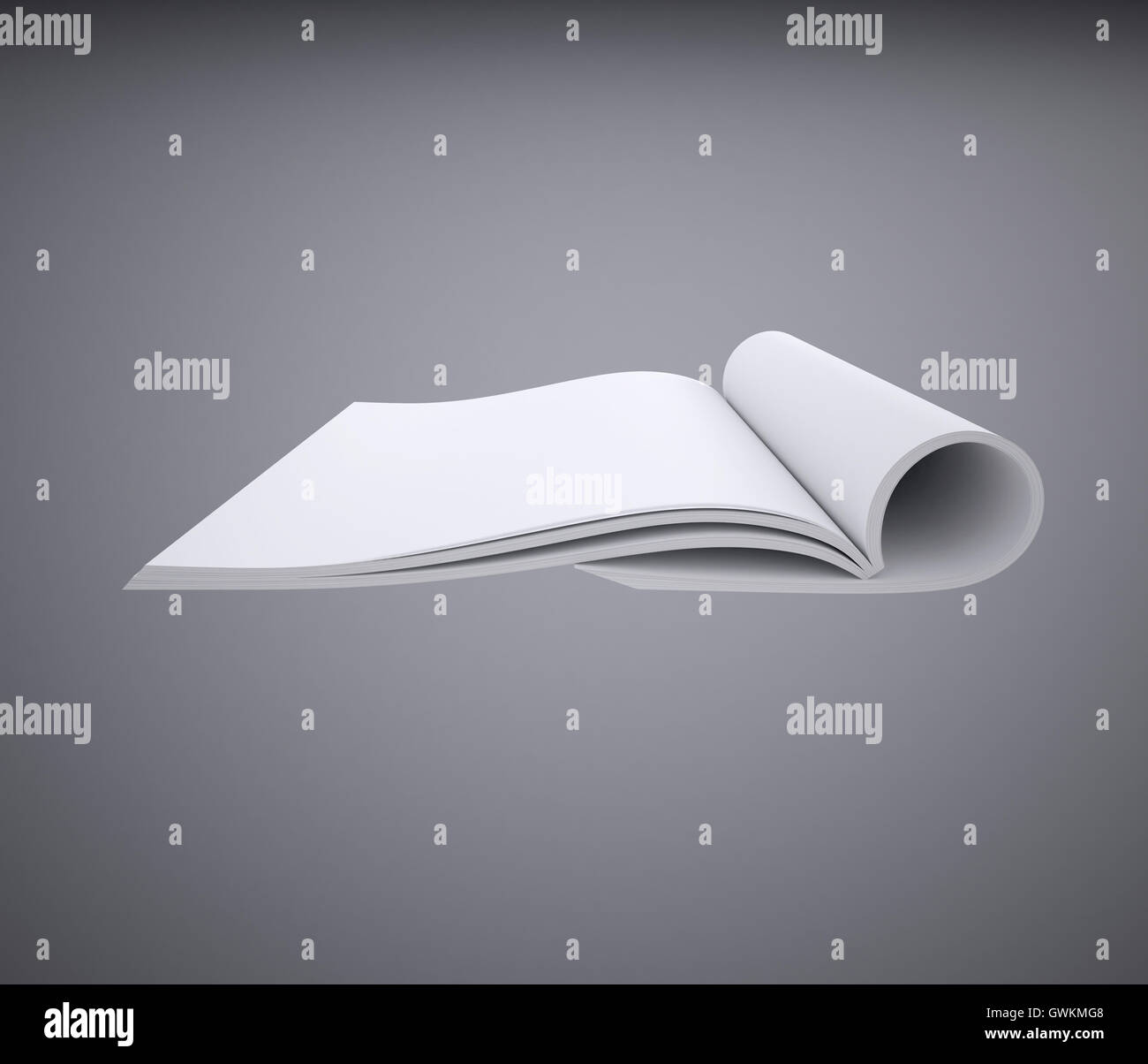 Open white book Stock Photo - Alamy