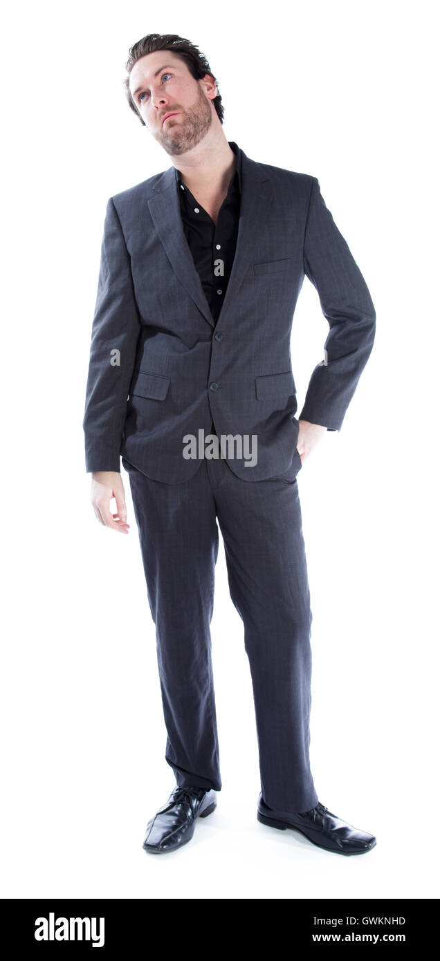Serious old man in suit Cut Out Stock Images & Pictures - Alamy