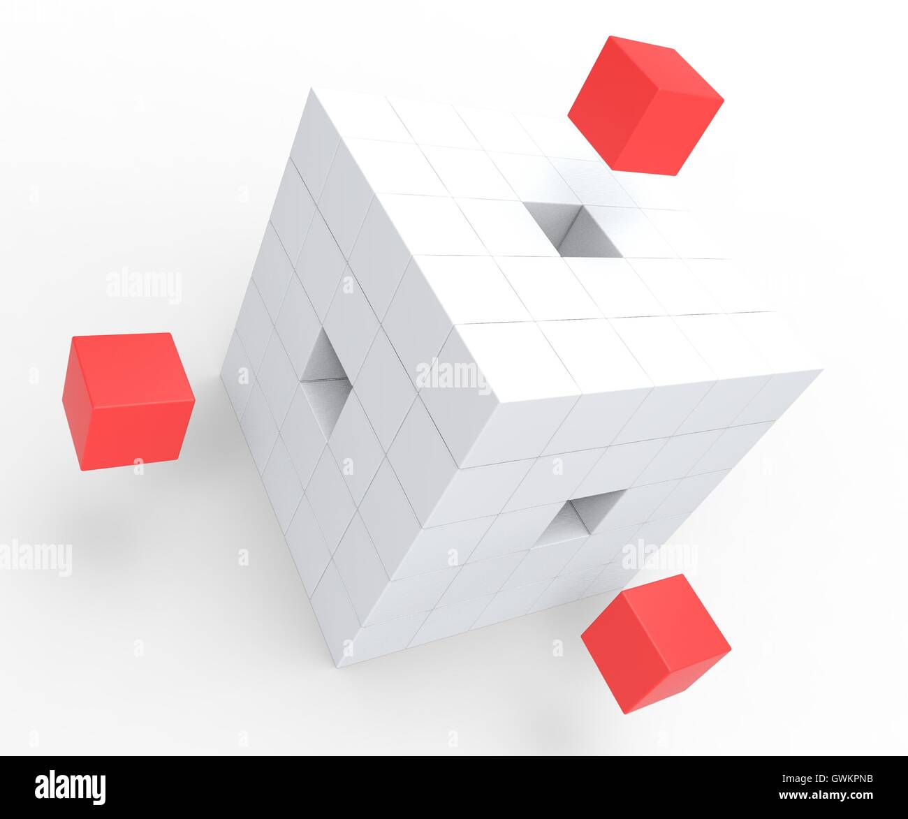 Incomplete Puzzle Shows Education Or Completion Stock Photo - Alamy