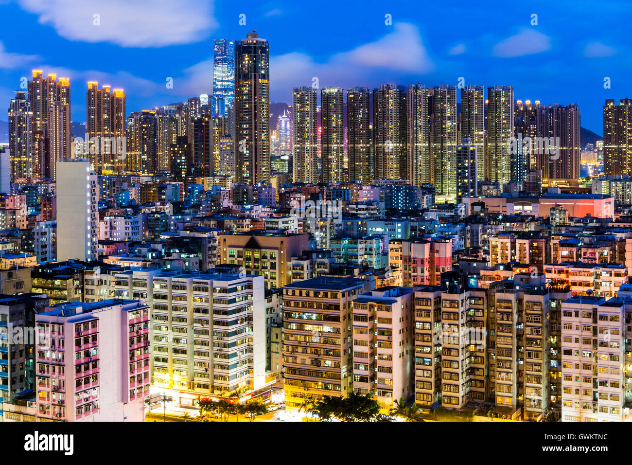 Cityscape in Hong Kong Stock Photo - Alamy