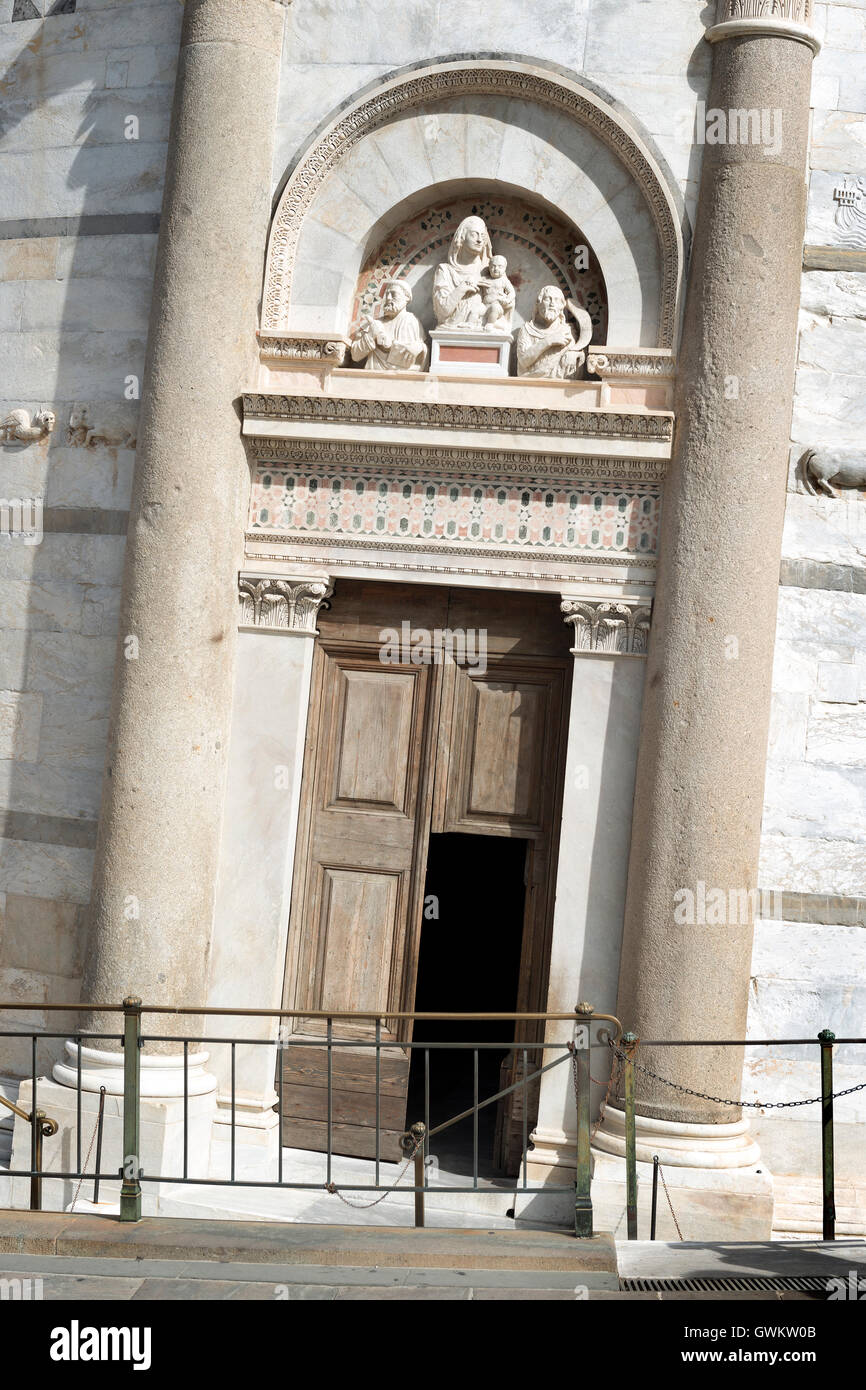 Entrance Leaning Tower Pisa Stock Photo Alamy