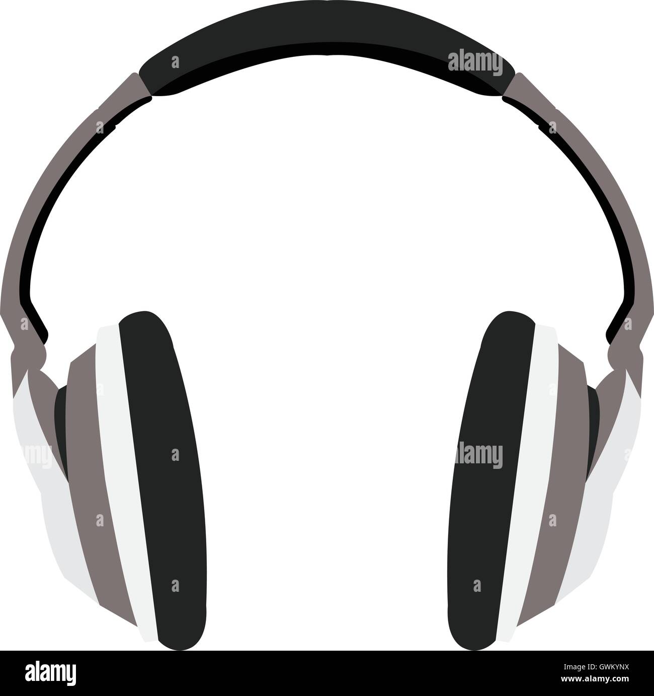 Isolated headphones on a white background, Vector illustration Stock ...