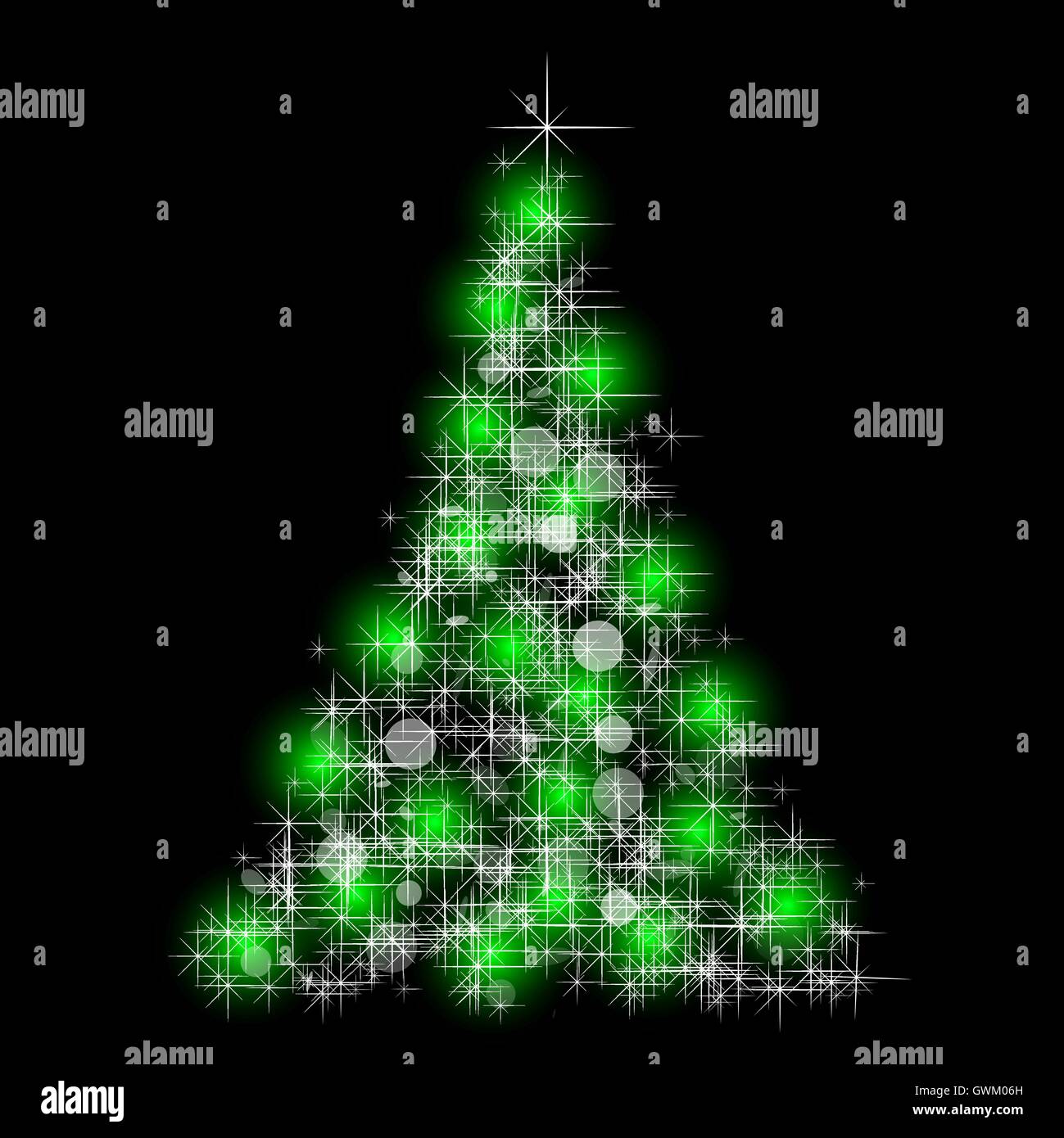 Christmas tree from light vector background Stock Vector Image & Art ...