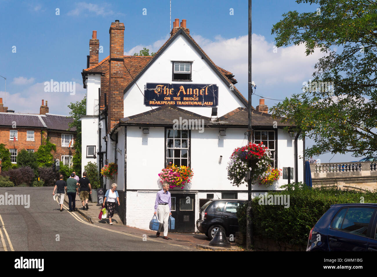 The Angel on the Bridge pub in HenleyonThames Stock Photo Alamy