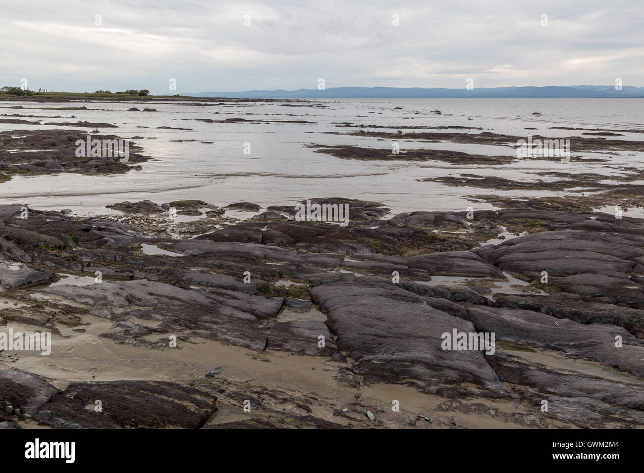 Saint Lawrence River and its shores Stock Photo