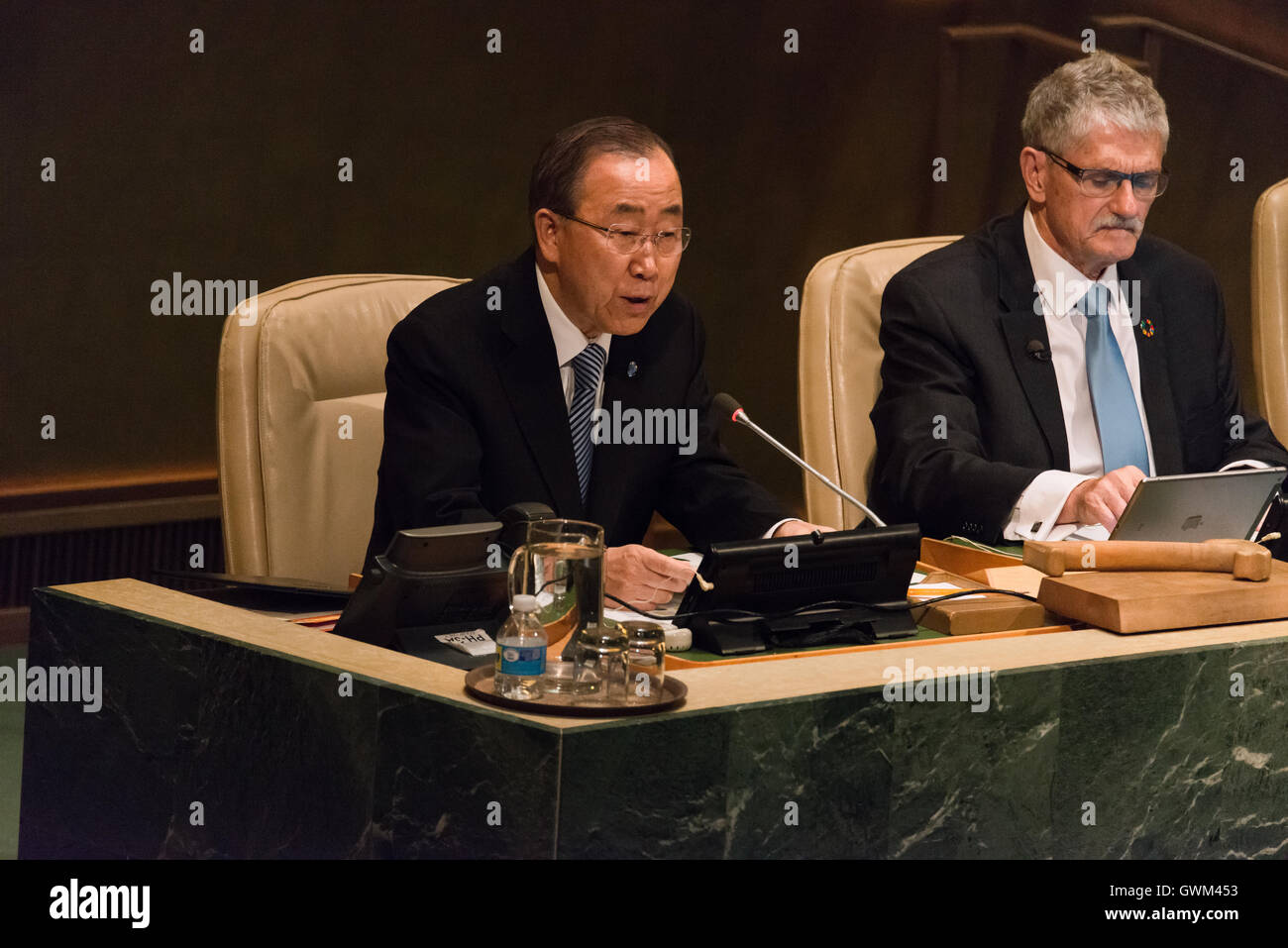 New York, United States. 13th Sep, 2016. UN Secretary-General Ban Ki ...