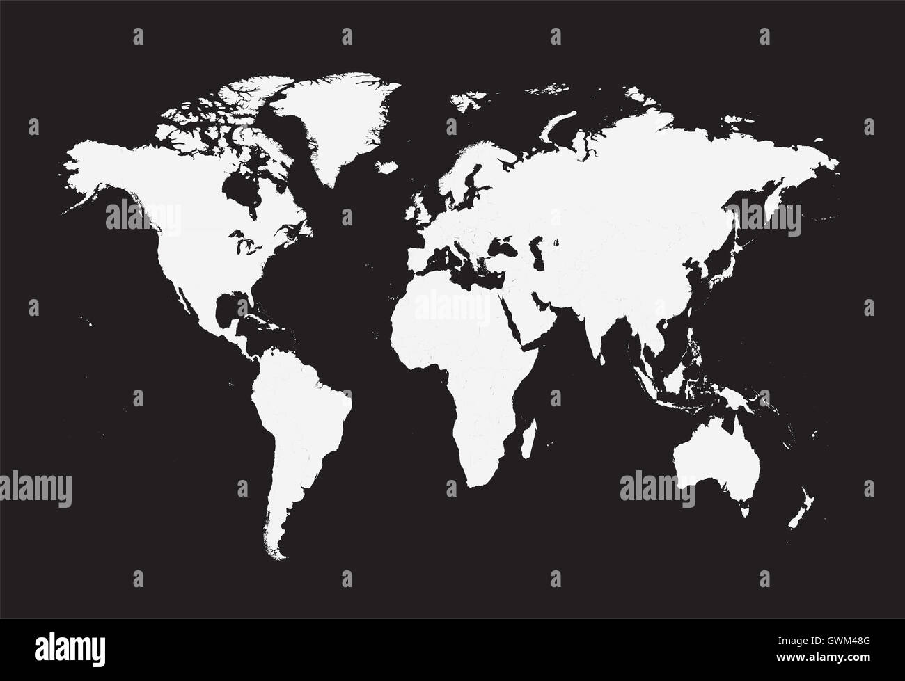 Flat World Map Image World Map Flat High Resolution Stock Photography And Images - Alamy