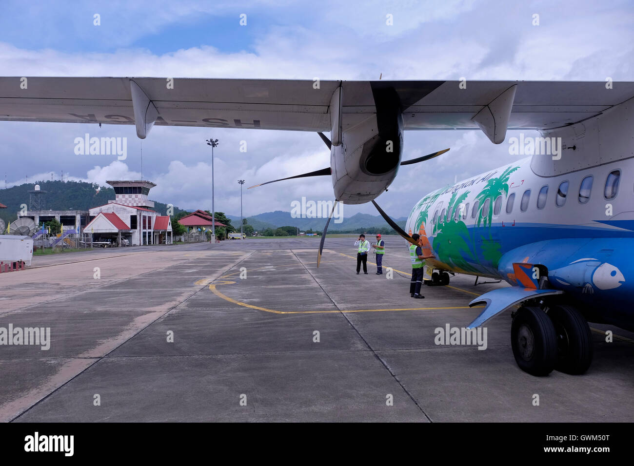 Twin Engine Turboprop Airplane High Resolution Stock Photography and ...