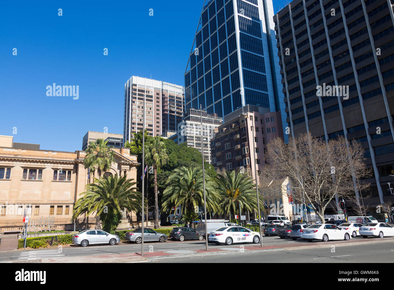 Macquarie street in Sydney city centre, new south wales,australia Stock Photo