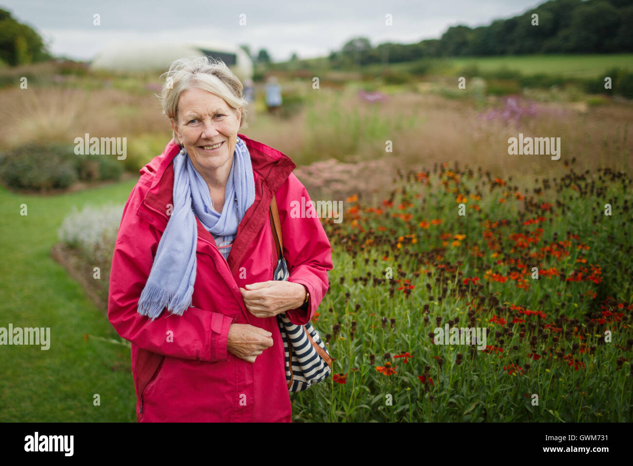 Woman and elderly mother walk hi-res stock photography and images - Alamy