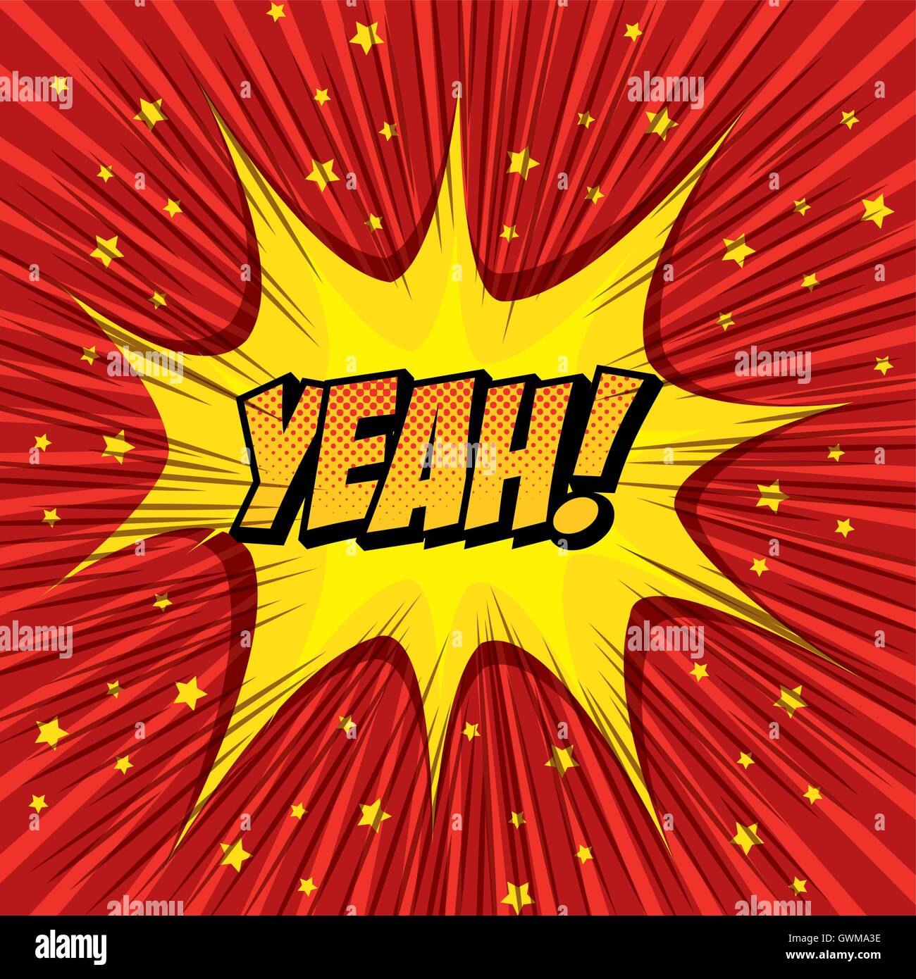 cartoon comic text pop art explosion Stock Vector Image & Art - Alamy