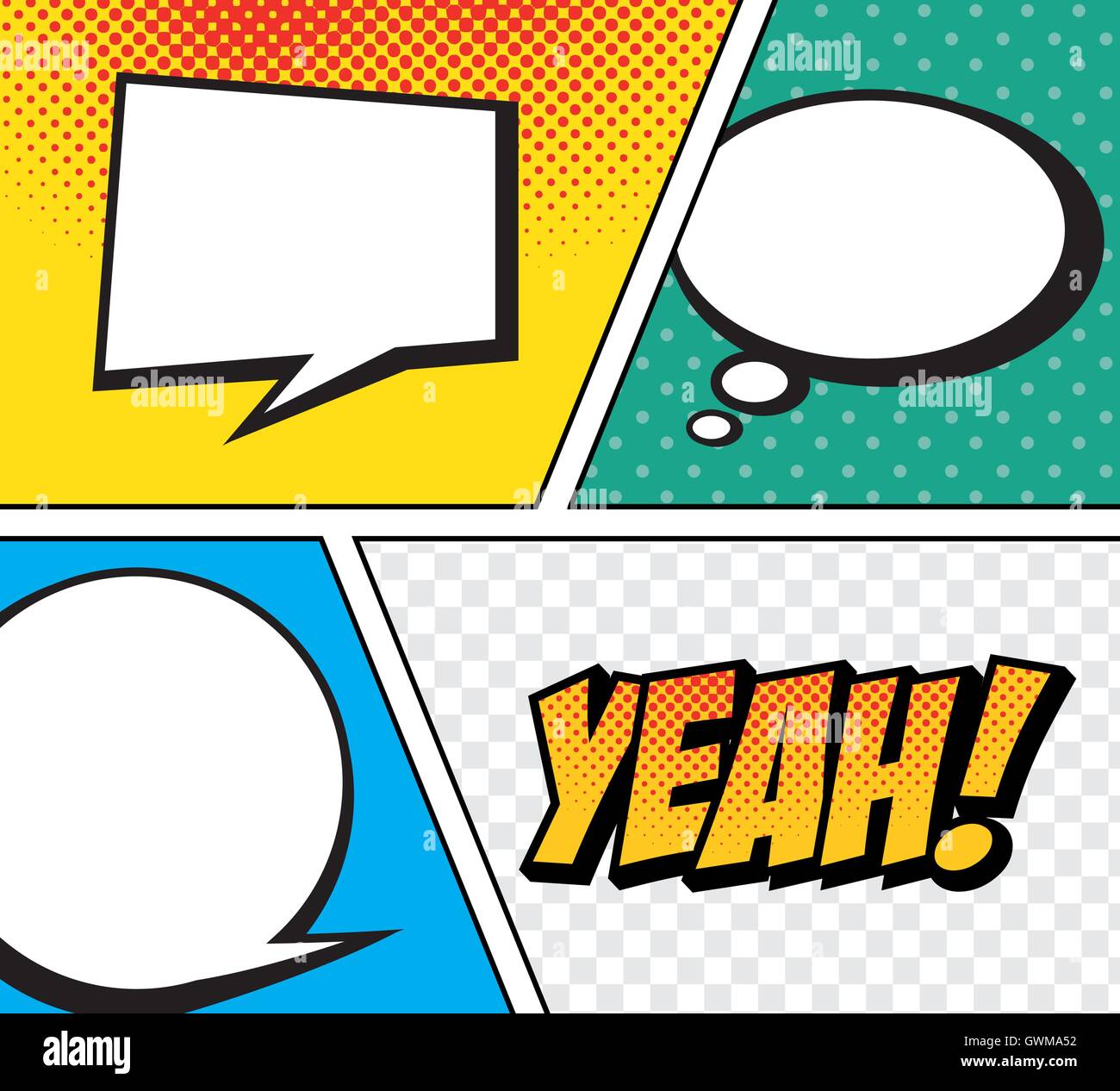 cartoon comic text pop art explosion Stock Vector Image & Art - Alamy
