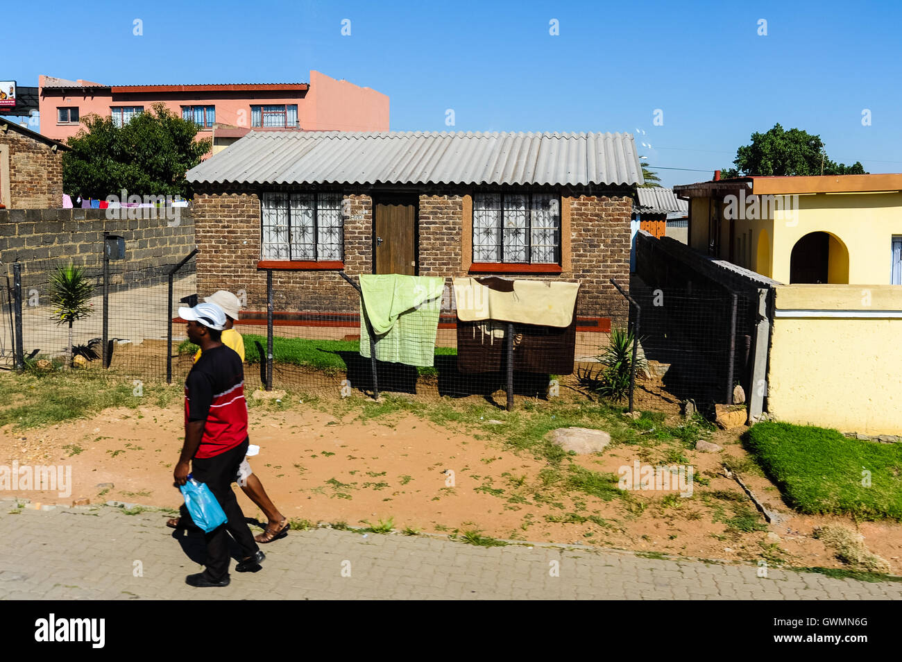 Soweto is a suburb of Johannesburg, South Africa, short for South Western Township. A symbol of the uprising against apartheid. Stock Photo