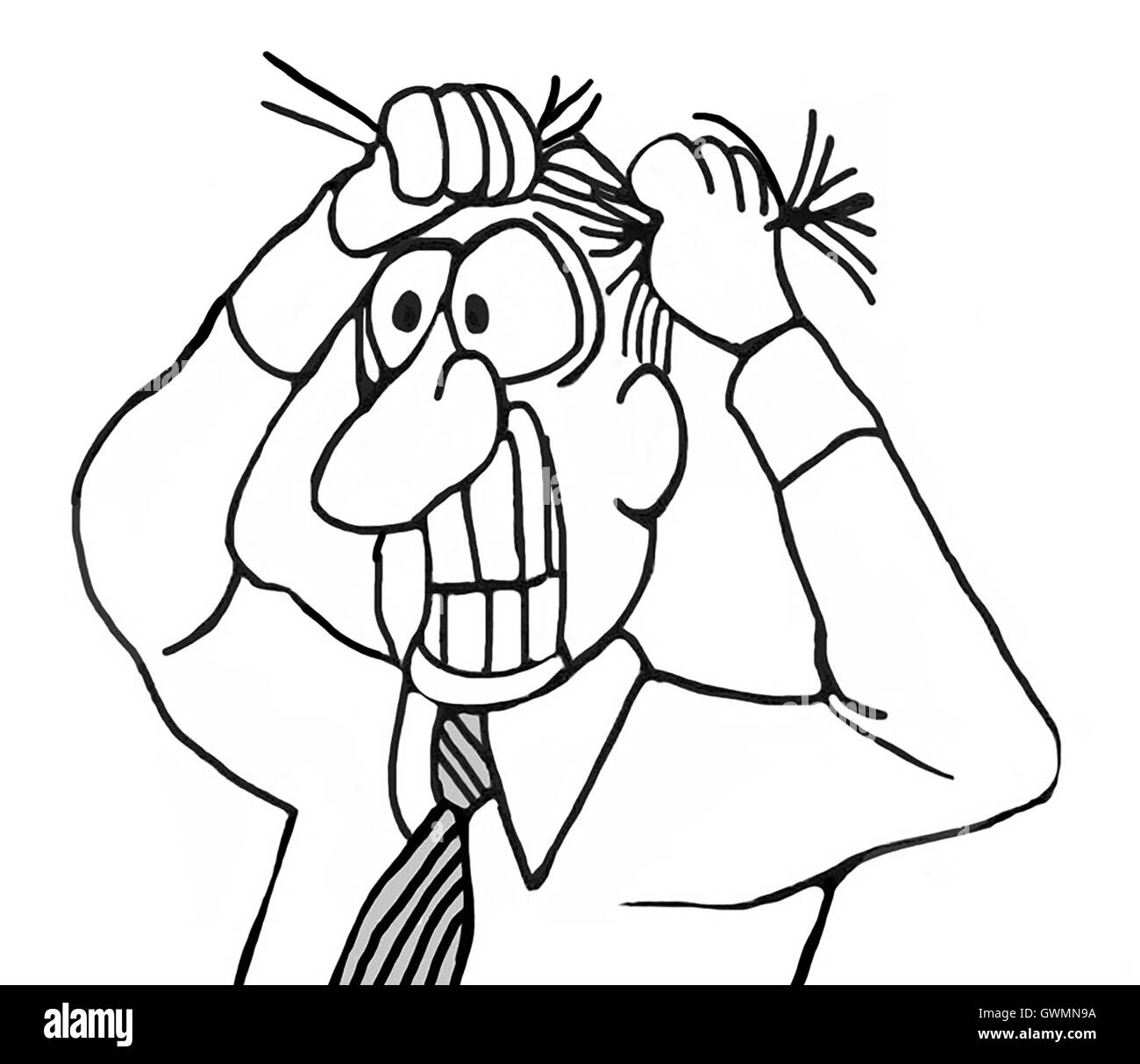 Pulling hair out Cut Out Stock Images & Pictures Alamy