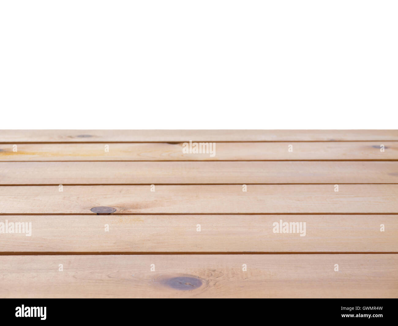Wooden brown planks parallel background isolated on white Stock Photo ...