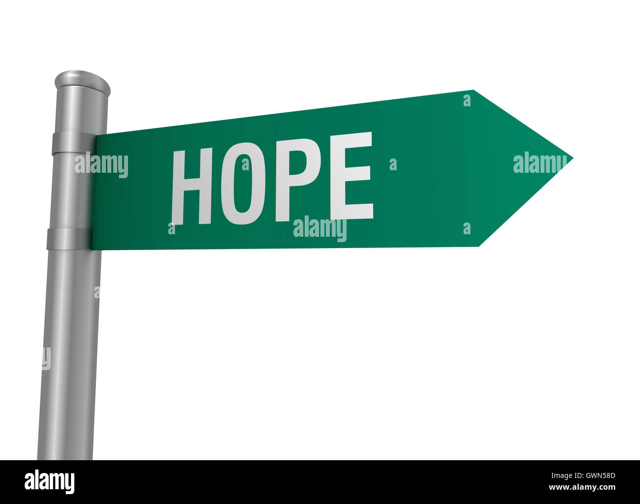 hope road sign 3d illustration Stock Photo - Alamy