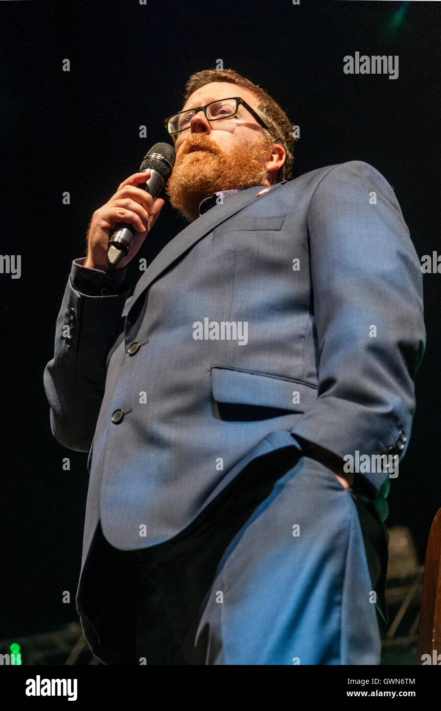 Controversial comedian Frankie Boyle performs in Belfast Stock Photo ...