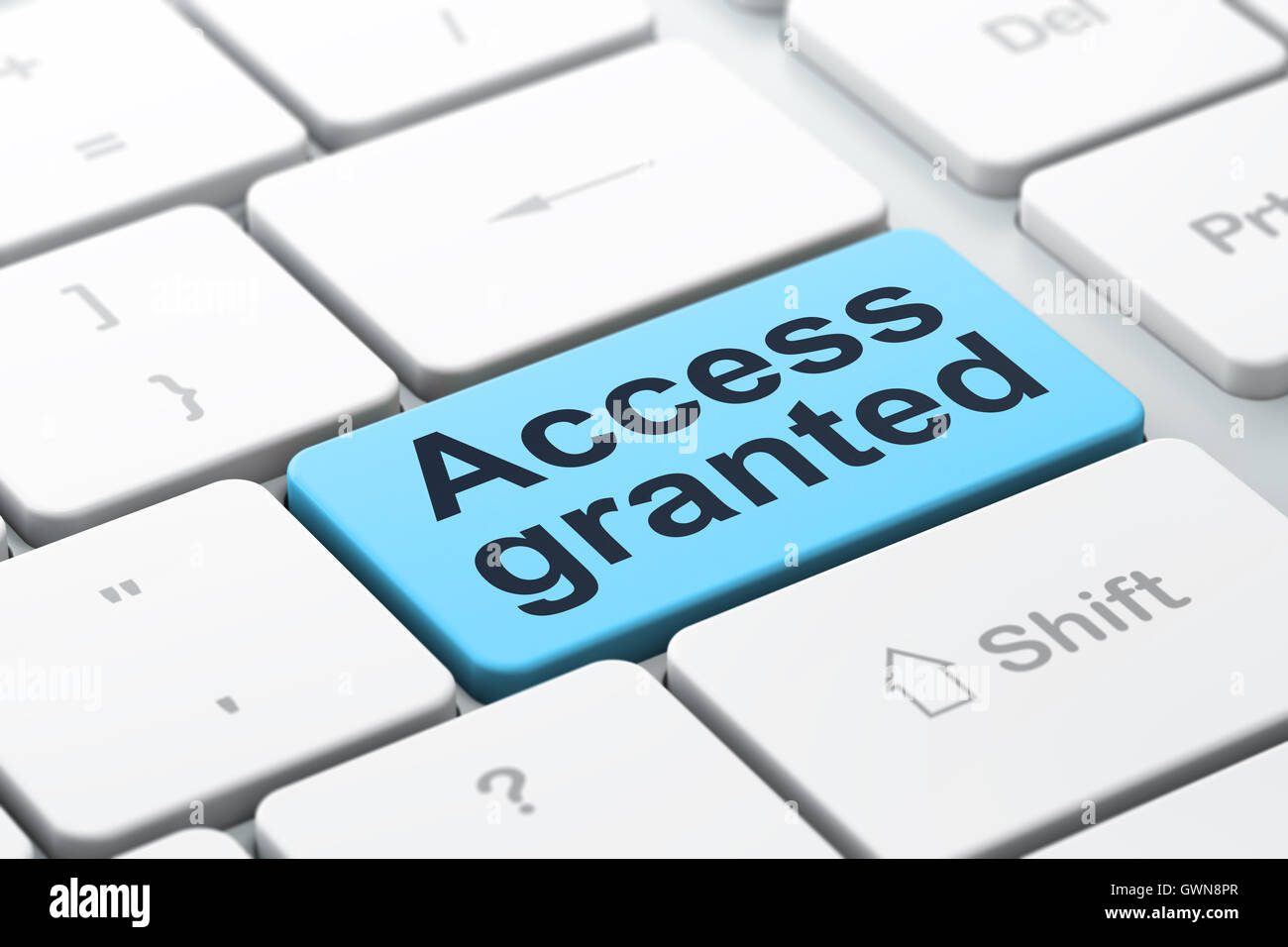 Privacy concept: Access Granted on computer keyboard background Stock ...