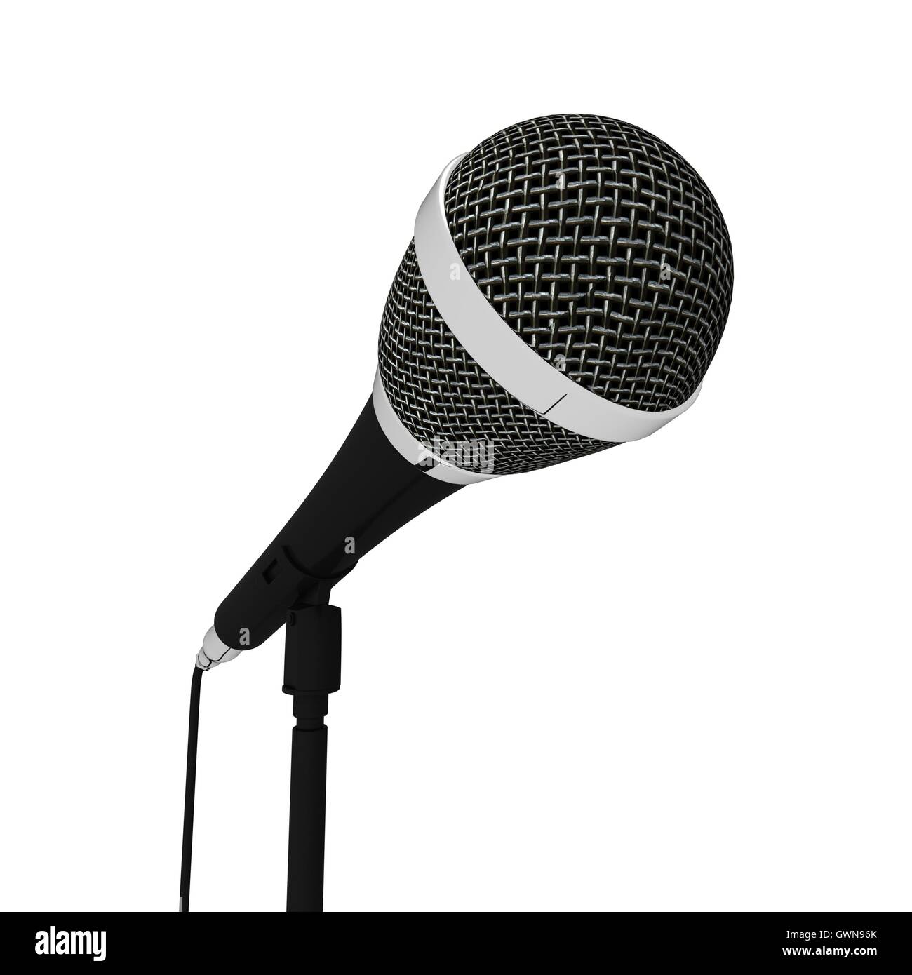 Microphone Closeup Musical Shows Songs Or Singing Hits Stock Photo