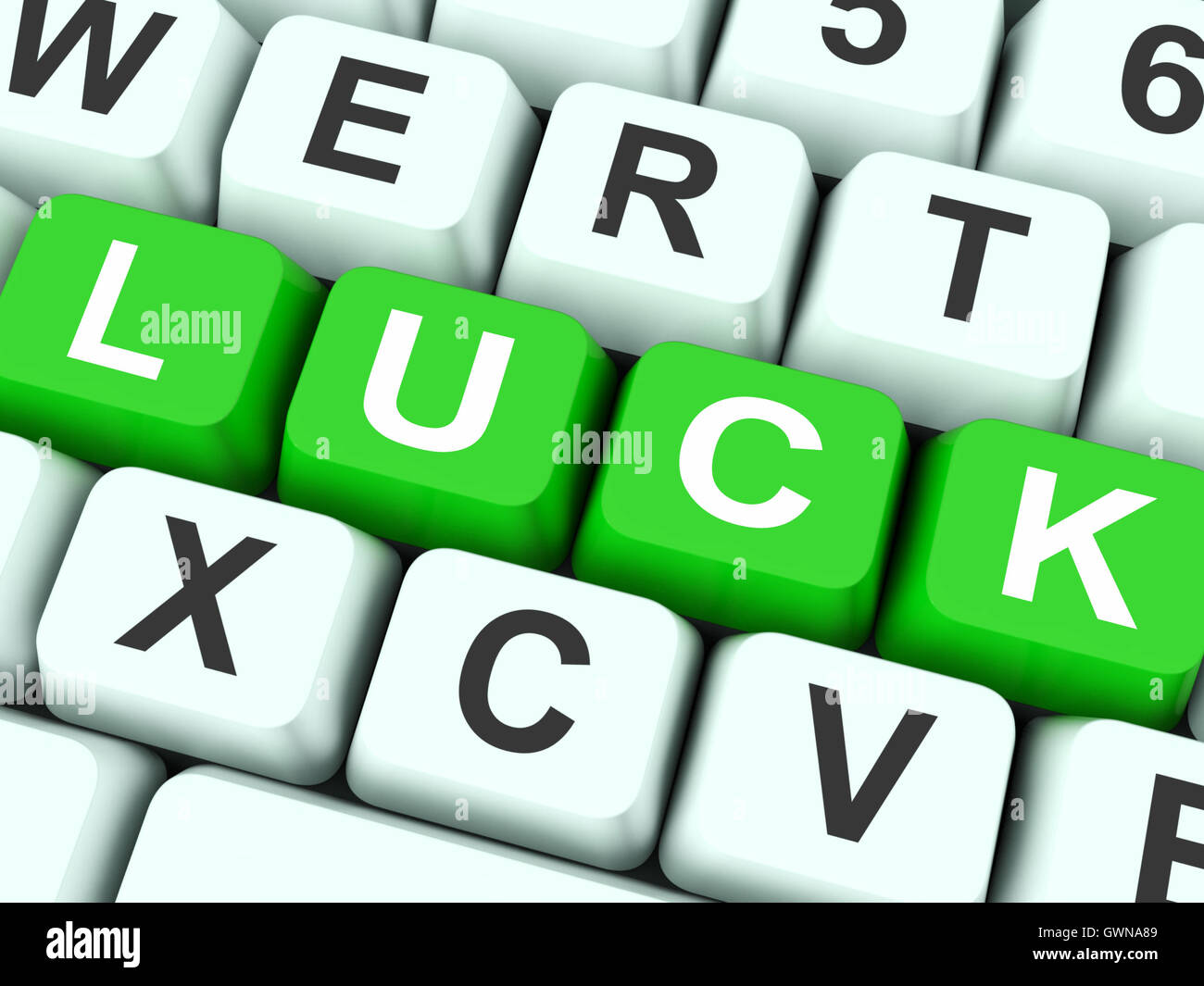 Luck Keys Meaning Lucky Or Fate Stock Photo