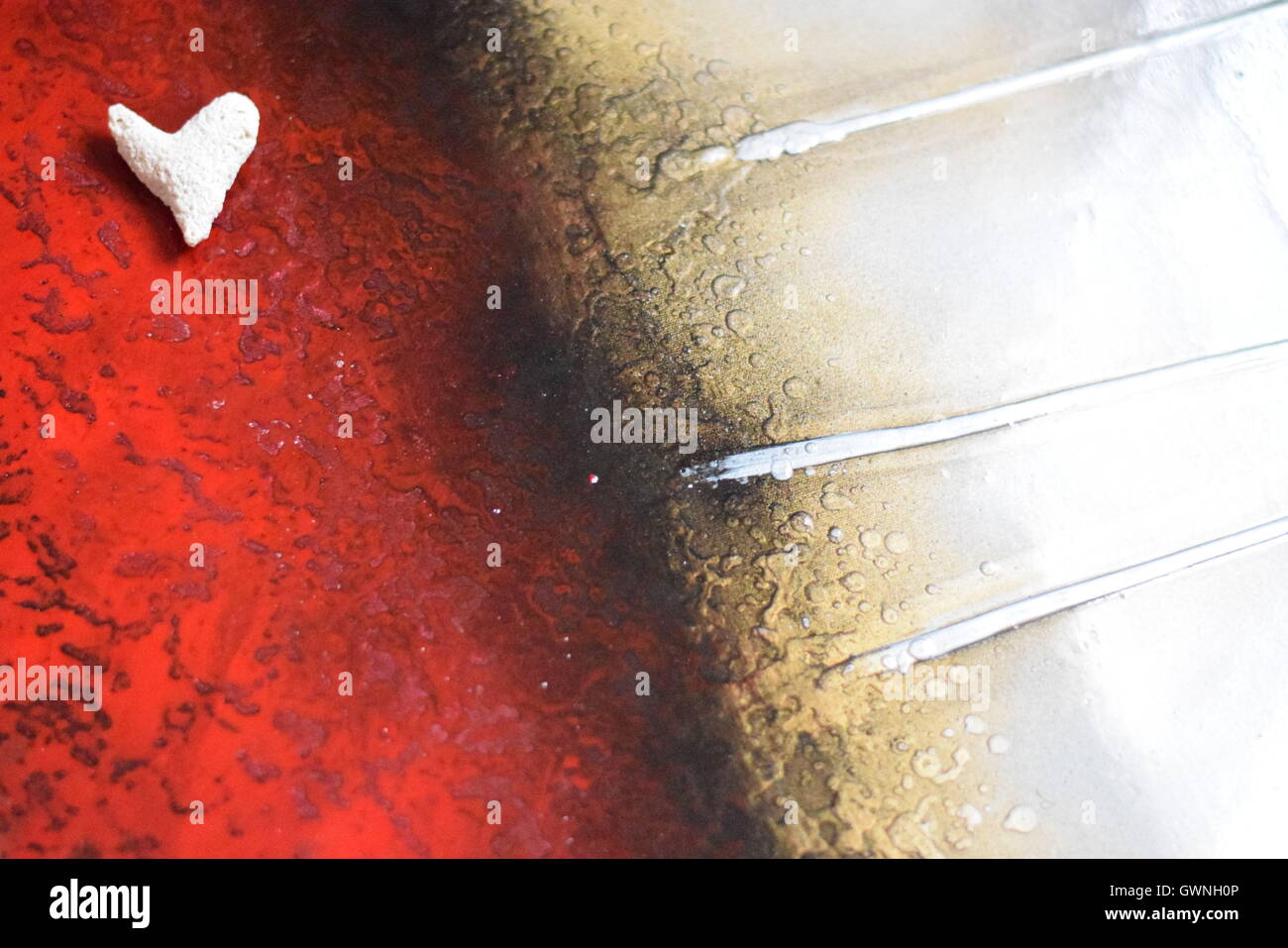 Romantic artistic heart shape rock hi-res stock photography and images ...