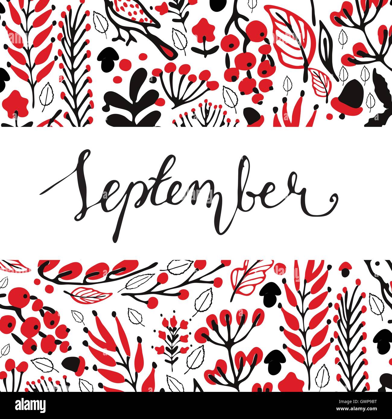 September bloom Stock Vector Images - Alamy