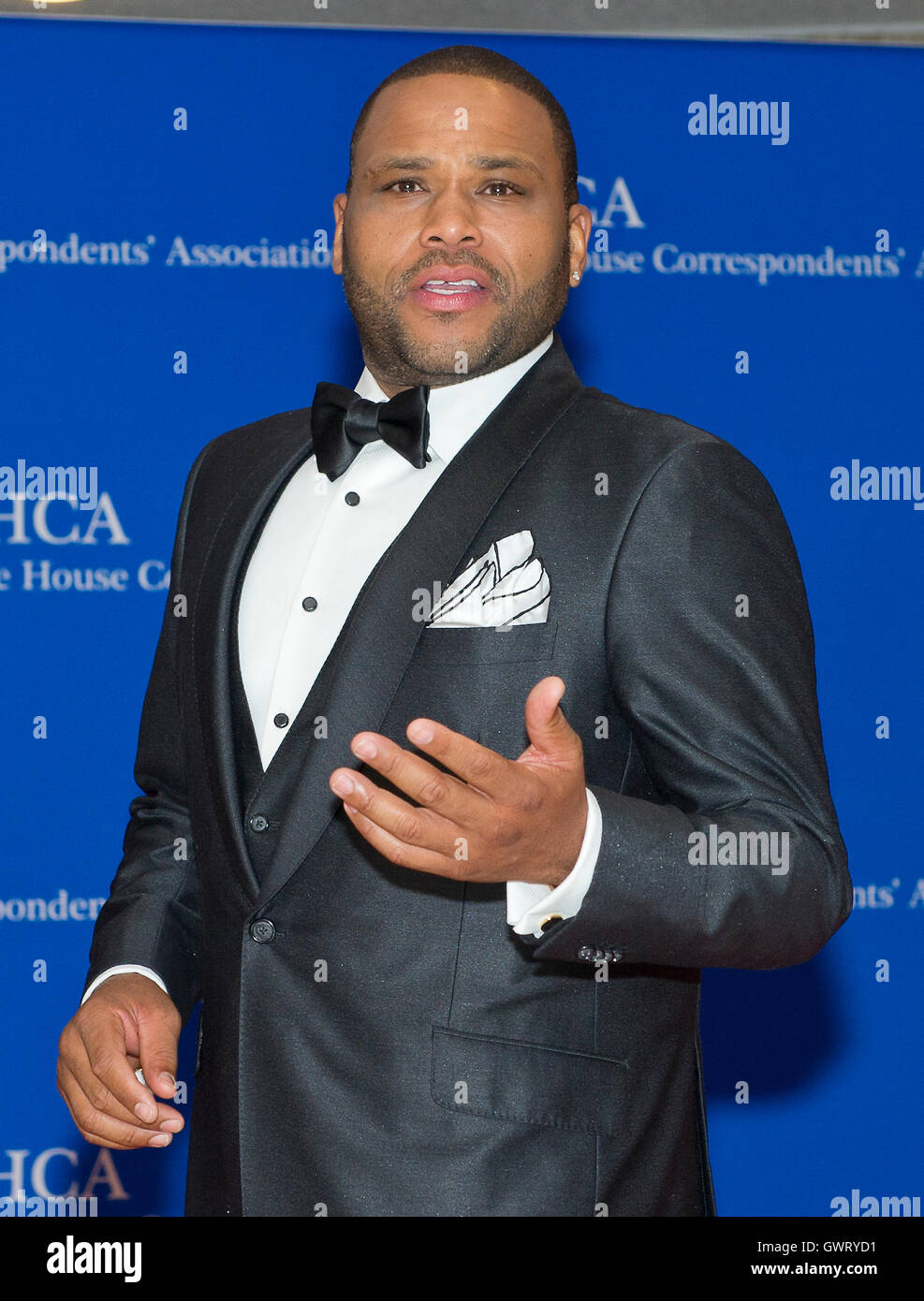 Anthony Anderson arrives for the 2015 White House Correspondents Association Annual Dinner at the Washington Hilton Hotel on Saturday, April 25, 2015. Credit: Ron Sachs / CNP /MediaPunch Stock Photo