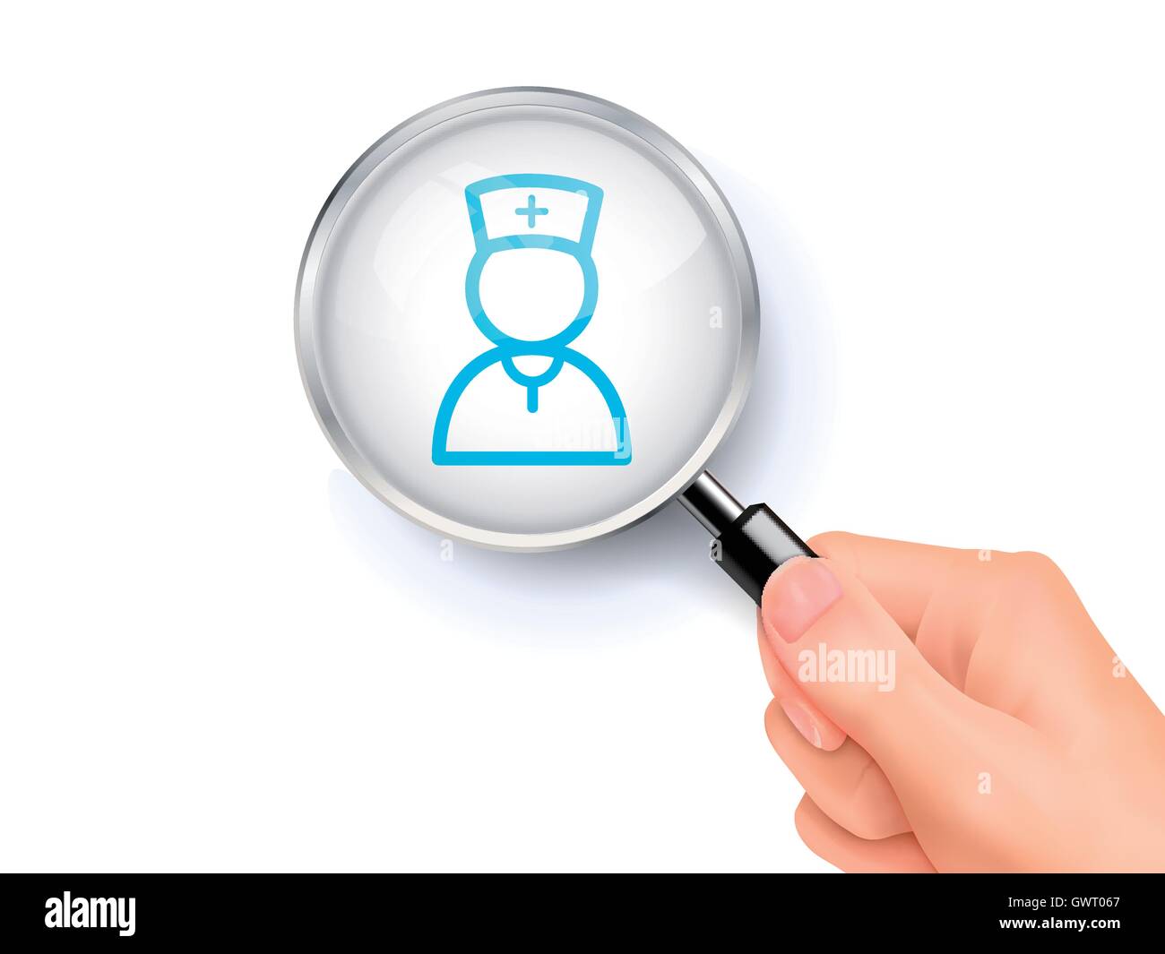 Nurse magnifying glass hires stock photography and images Alamy