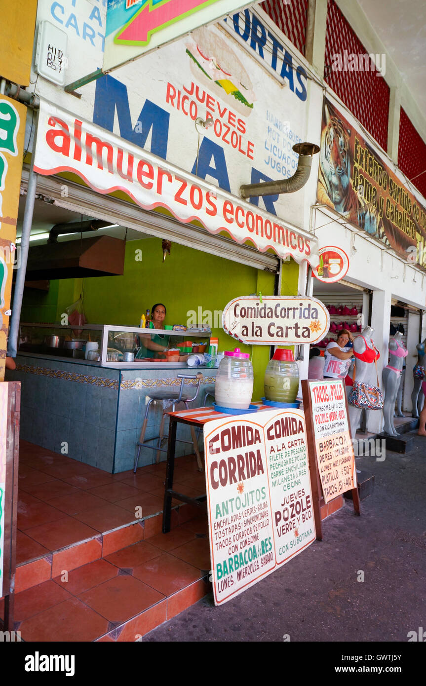 Local Mexican restaurant business in Acapulco, Mexico Stock Photo Alamy