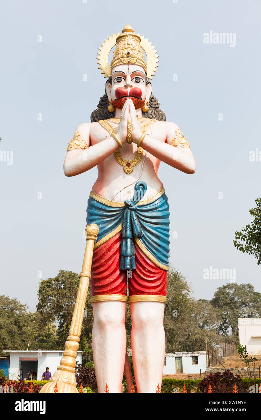 Indian God Hanuman Statue at Anantha Padmanabha Swamy Temple at ...