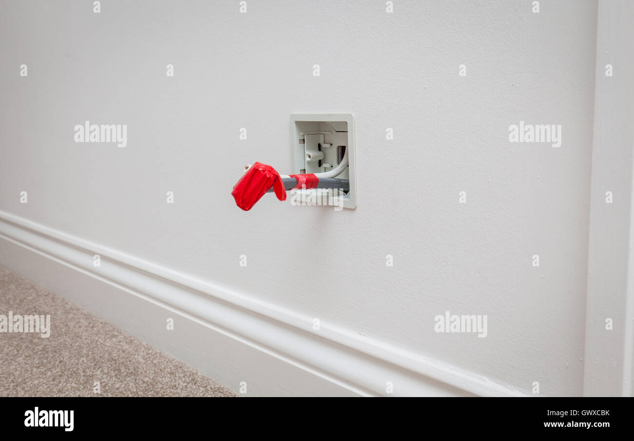 socket before the second fix Stock Photo