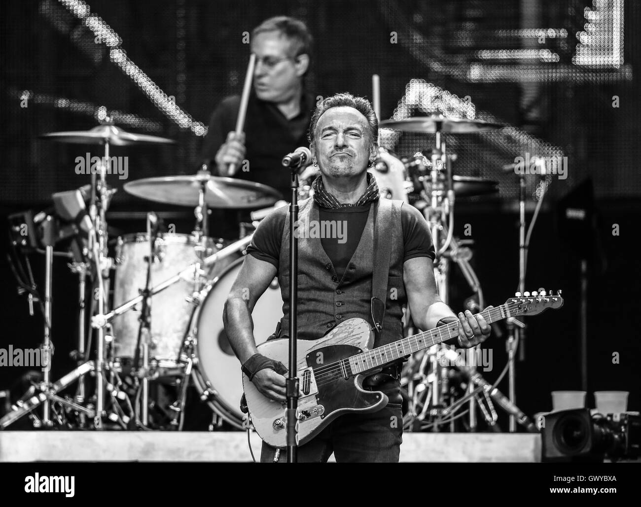 Bruce Springsteen and the E Street Band perform at Wembley Stadium