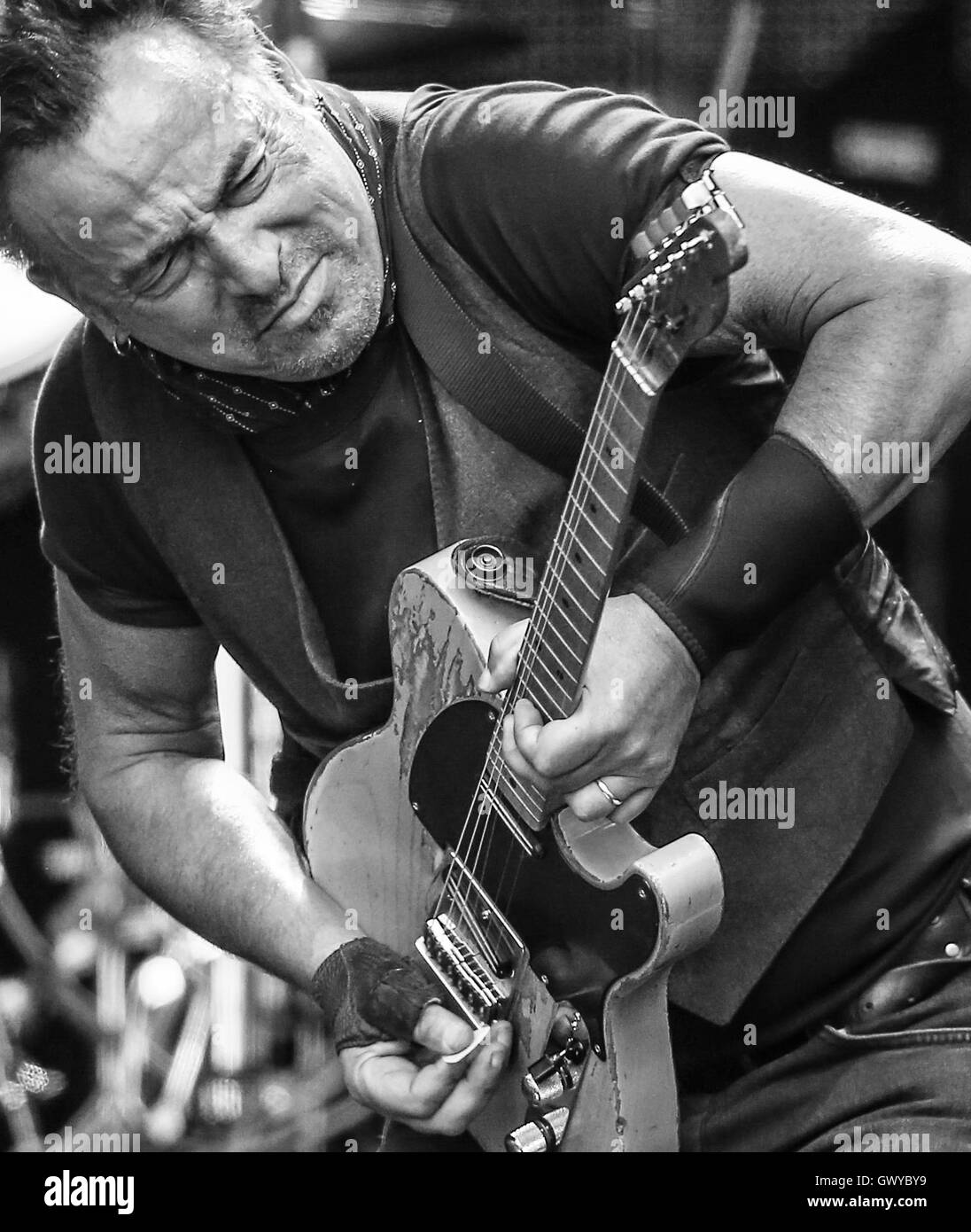 Bruce Springsteen and the E Street Band perform at Wembley Stadium