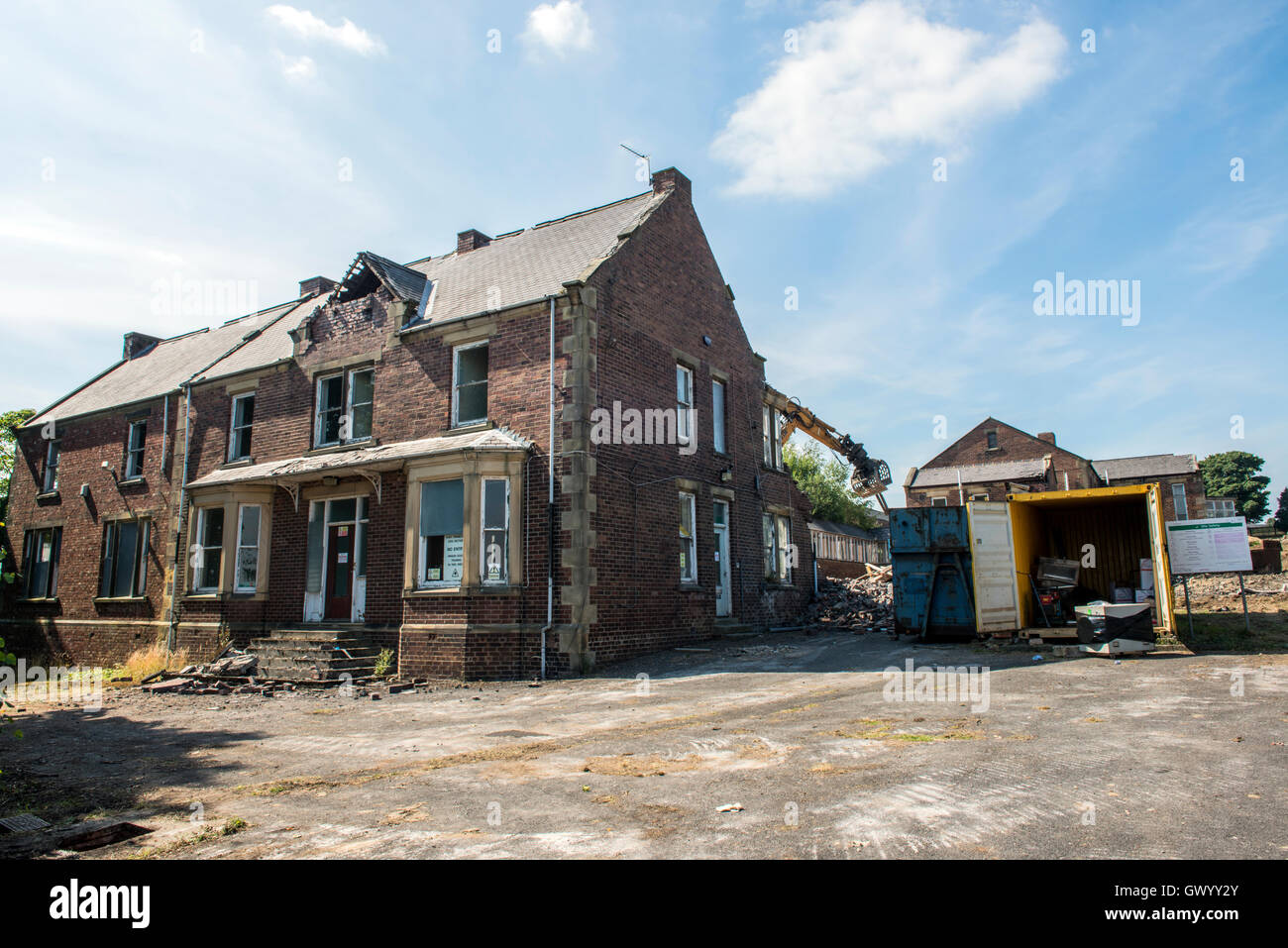 Derelict Homelands Hospital, Helmington Row, a small village near Crook