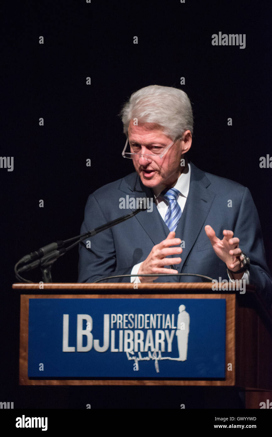 Former U.S. President Bill Clinton addresses the audience during the ...