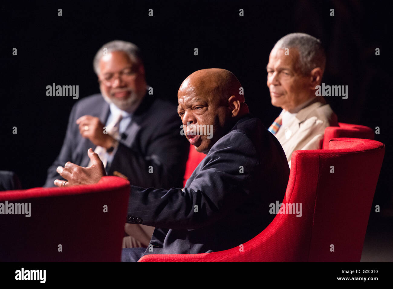Congressman John Lewis during a panel on Civil Rights at the LBJ