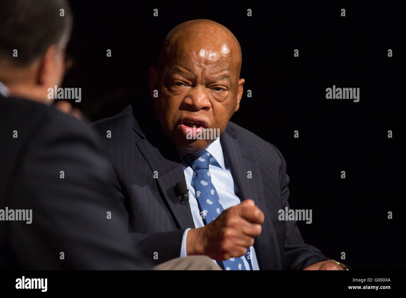 Congressman John Lewis during a panel on Civil Rights at the LBJ