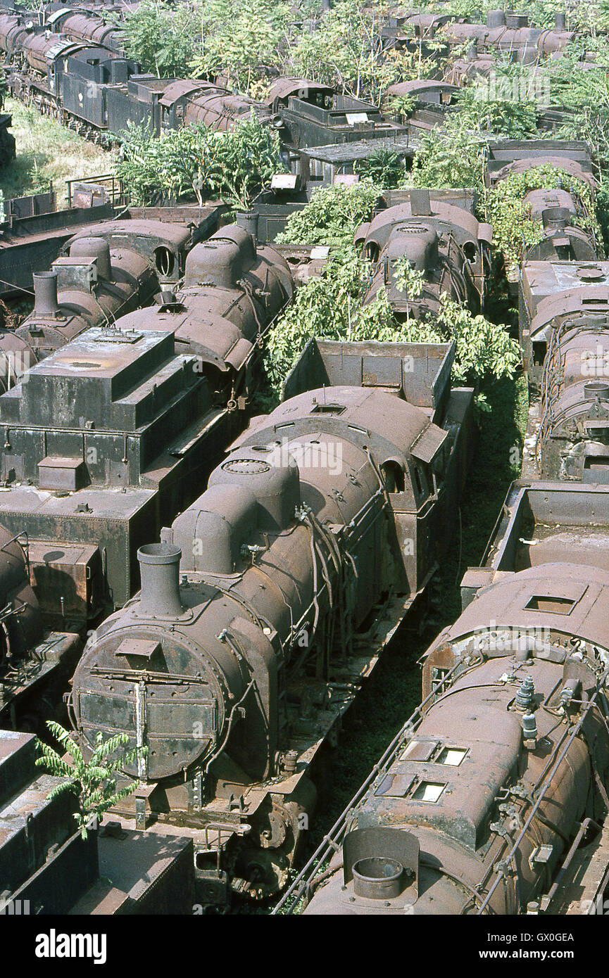 Following Britain's lead, steam began a global decline from the 1960s ...