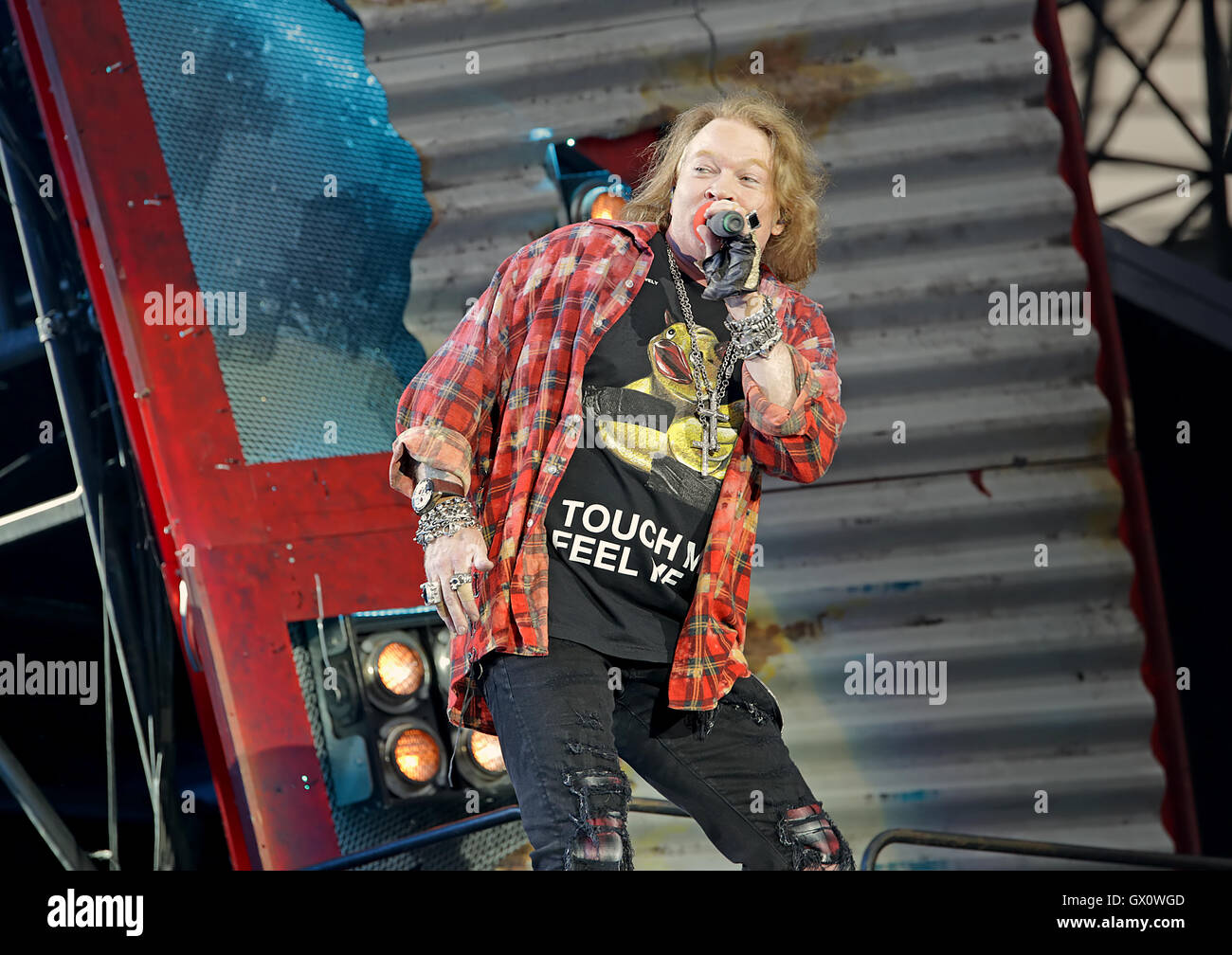 AC/DC Performing on Their 'Rock Or Bust' Tour at Manchester Etihad ...