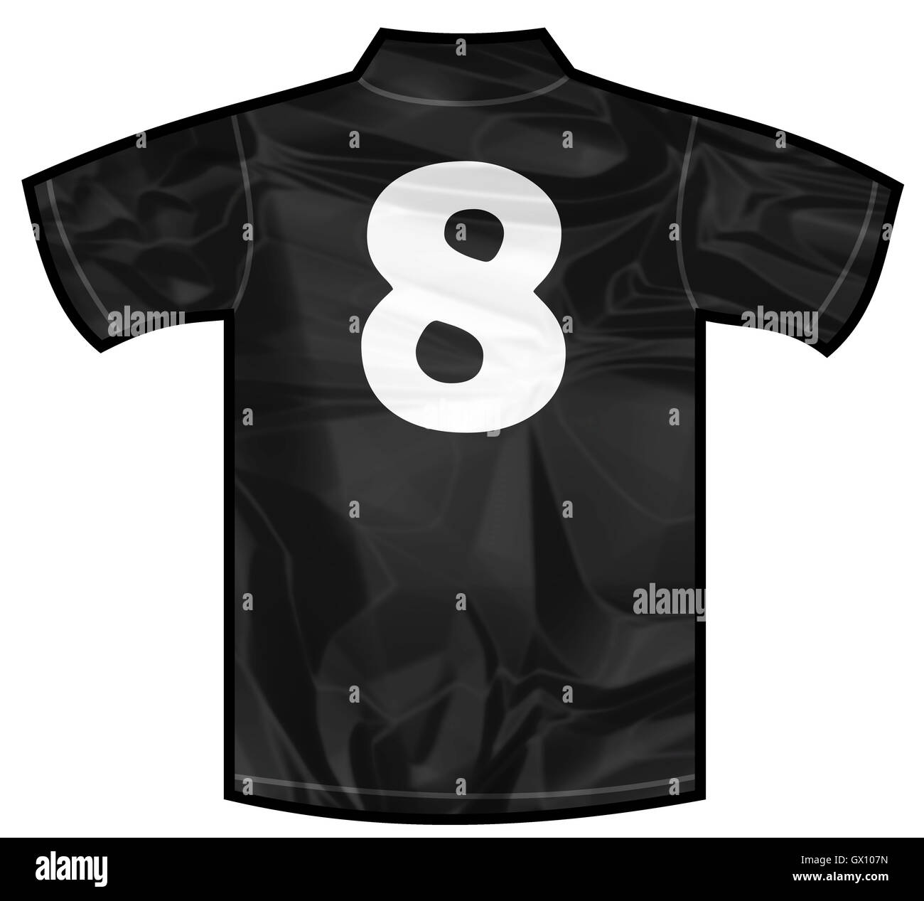 Black shirt eight Stock Photo Alamy