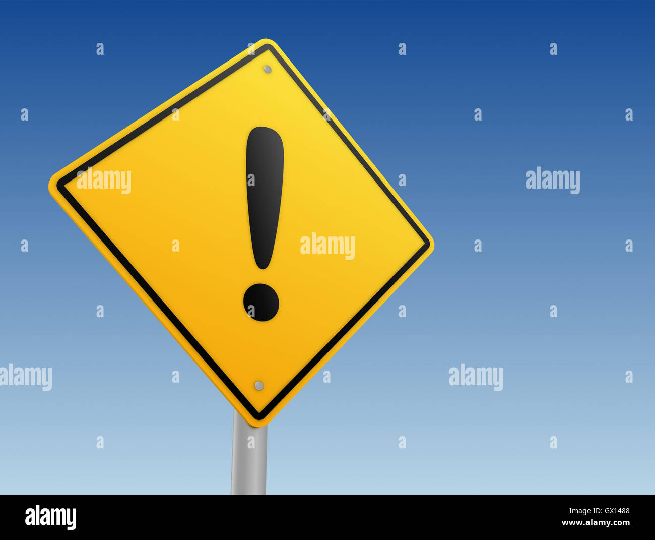 Exclamation mark road sign hires stock photography and images Alamy