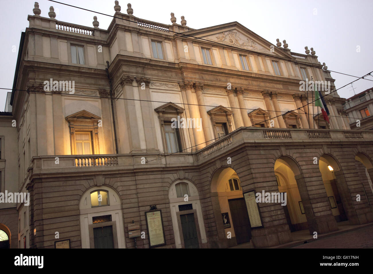 the famous opera house 'Teatro alla Scala', milan, Italy Stock Photo