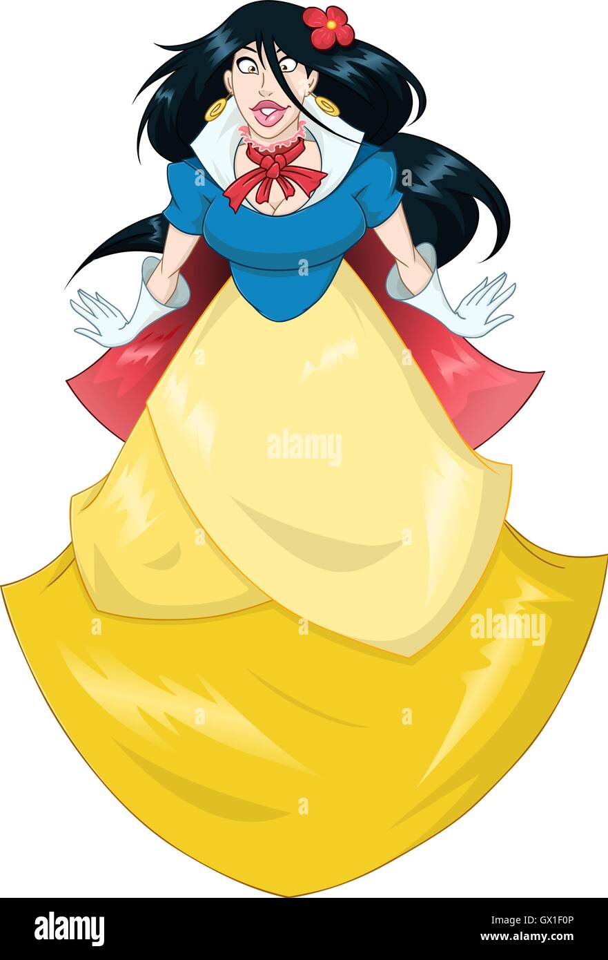 Vector illustration of princess Snow White in her blue yellow dress Stock Vector Image & Art - Alamy Vector illustration of princess Snow White in her blue yellow dress Stock Vector Image & Art - Alamy