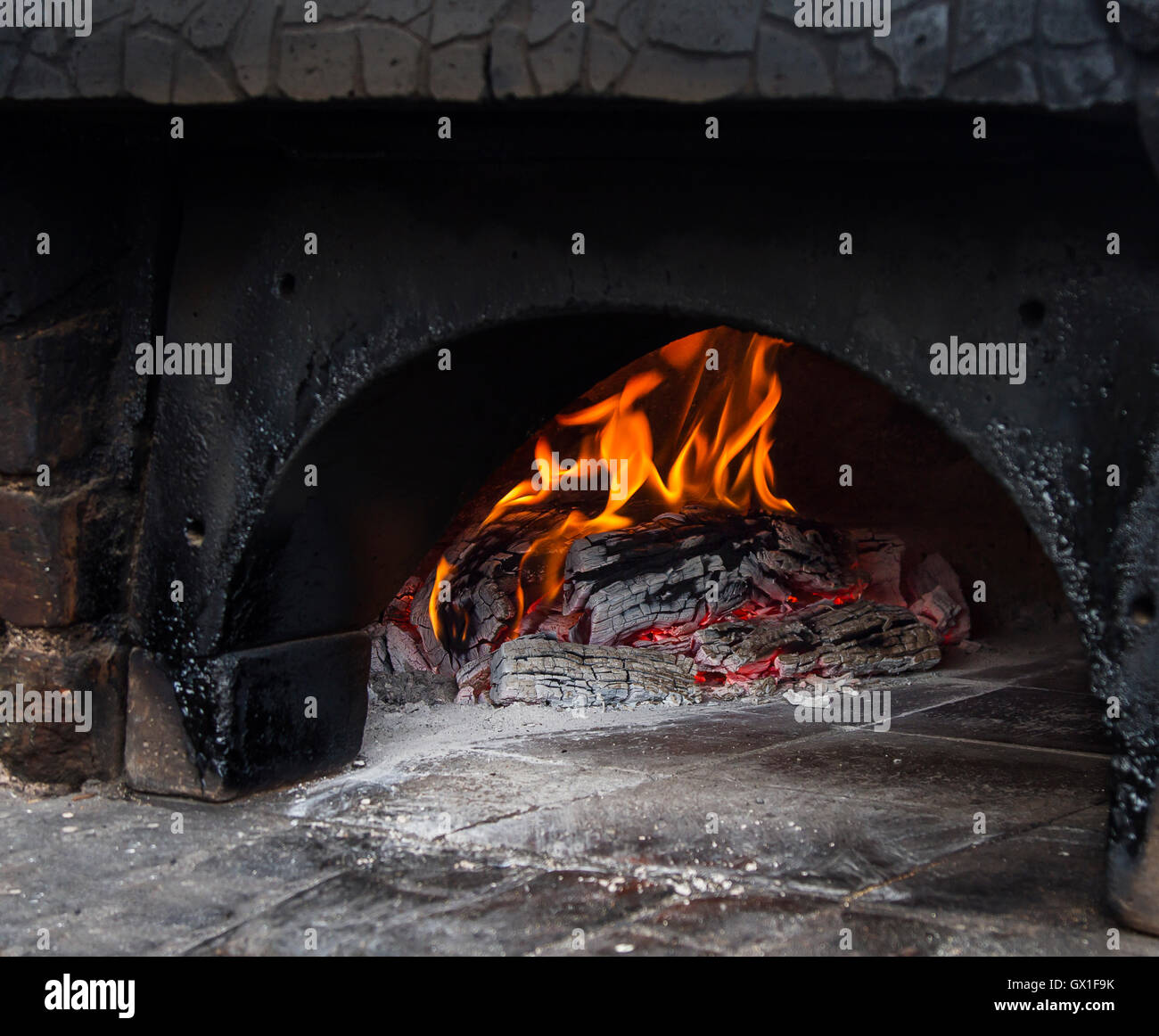 Pizza oven Stock Photo