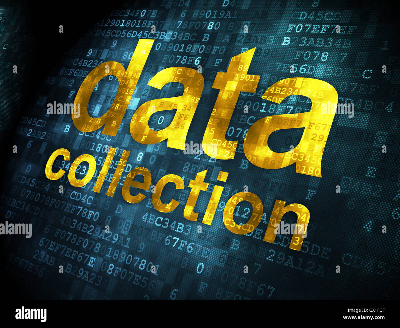 Information concept: Data Collection on digital background Stock Photo ...