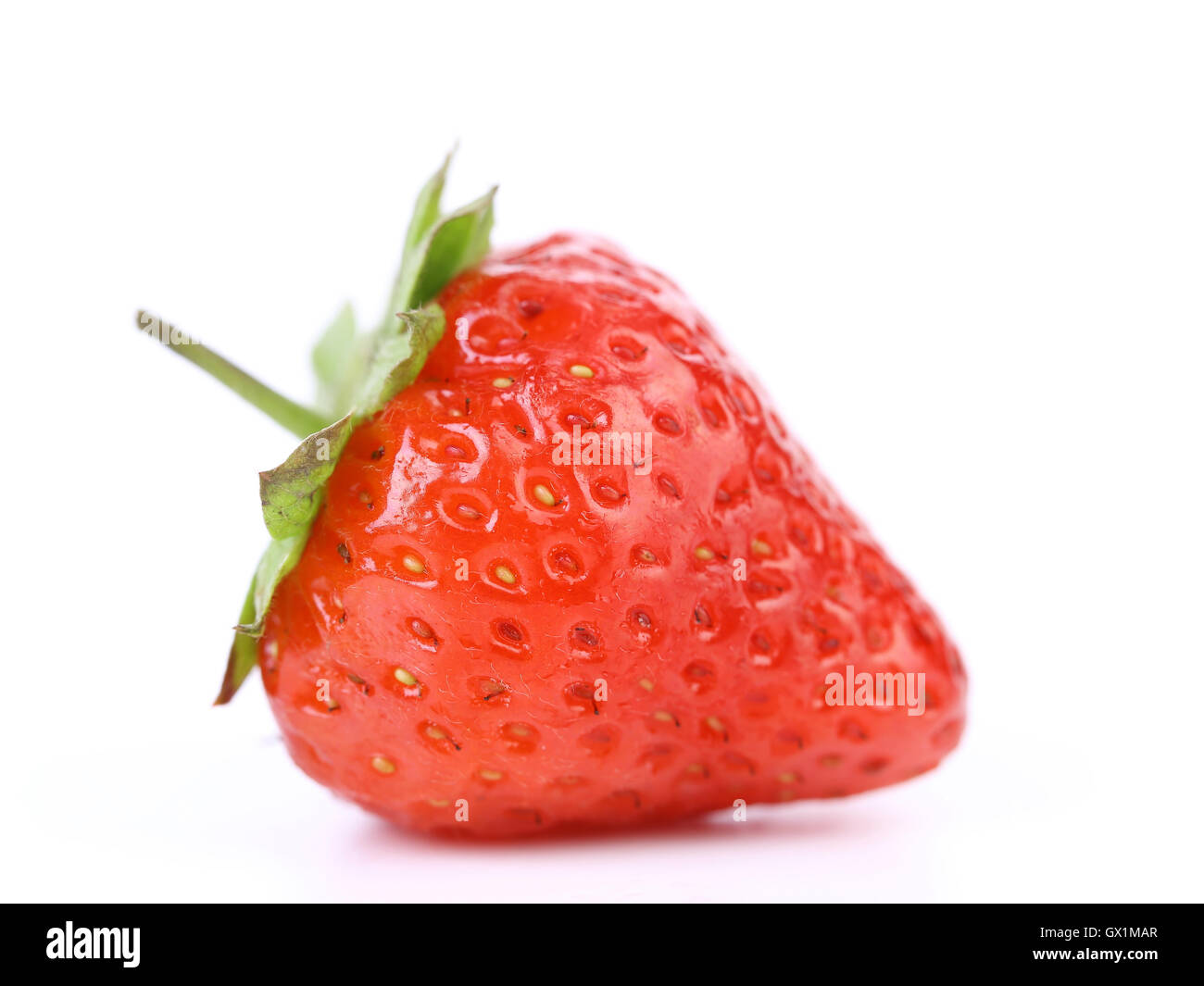 Fresh strawberry over white background Stock Photo - Alamy