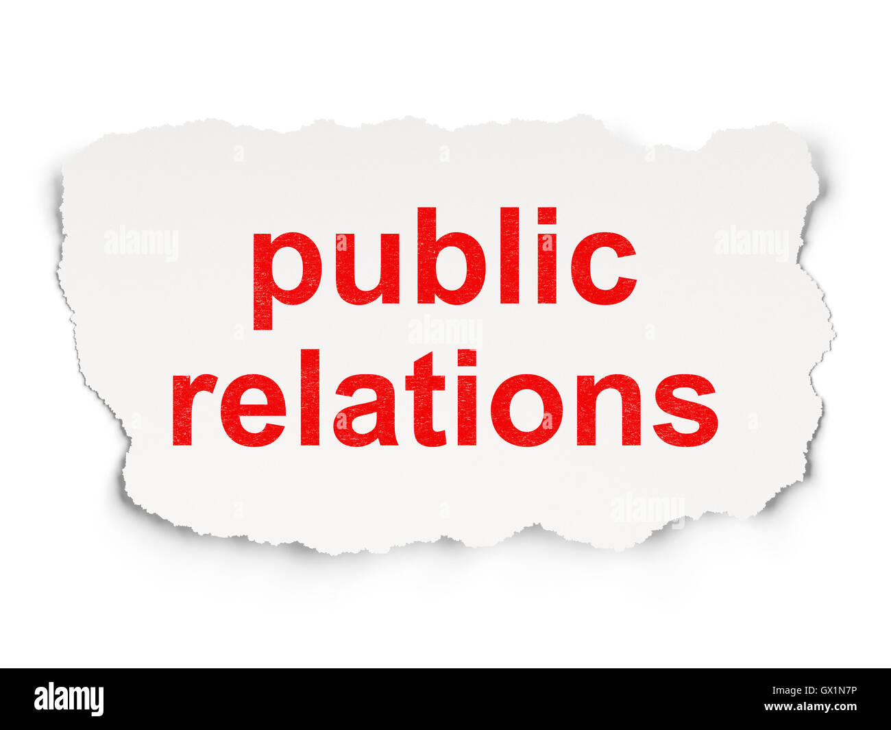 Marketing concept: Public Relations on Paper background Stock Photo