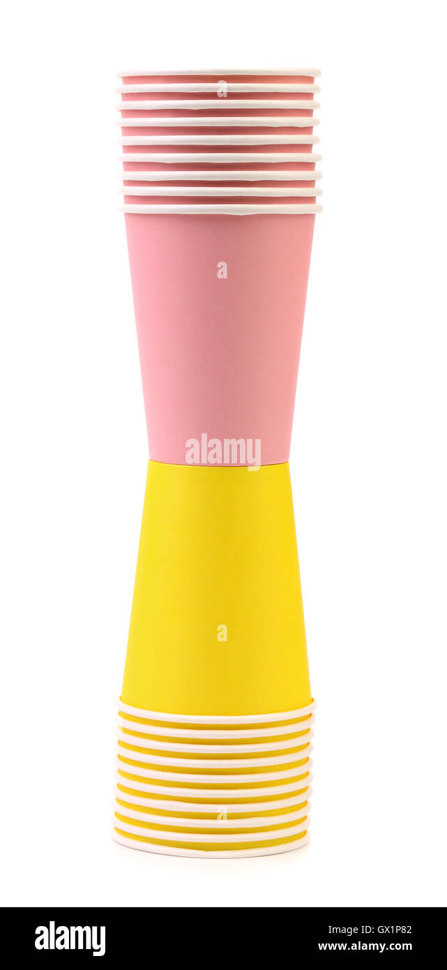 Colorful paper coffee cup Stock Photo - Alamy