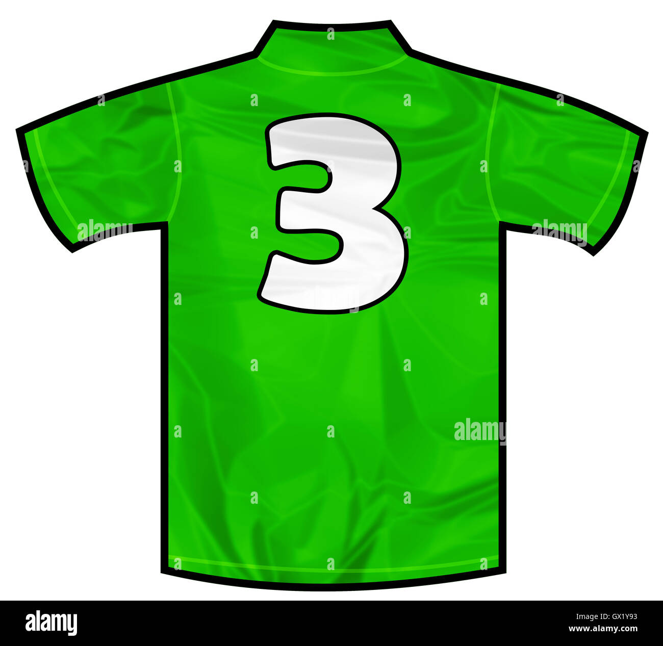 Number 3 football shirt hi-res stock photography and images - Alamy